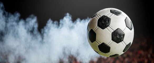 Wall Mural - soccer ball in fire