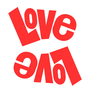 LOVE Valentine day typography,Graphic Cute design