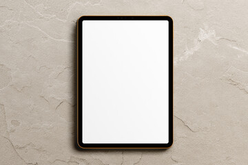 Wall Mural - Smart phone tablet LCD monitor personal computer isolated app template. Blank telephone pad screen mockup frame display to showcase website design project or application.