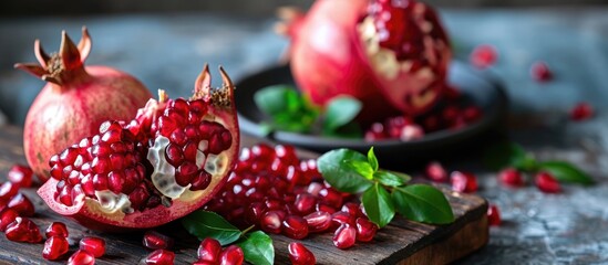 Canvas Print - Mixture with pomegranate