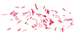 © Olena Svechkova - Sweet sugar pink sprinkles pile, granules scattered isolated on transparent background, png, top view