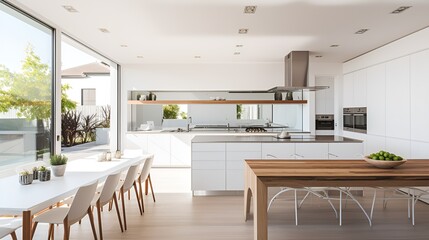 Poster - Modern Kitchen portrayed in stock photography , Modern Kitchen, stock photography, contemporary