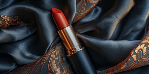 Sticker - A luxurious lipstick with a bold red color