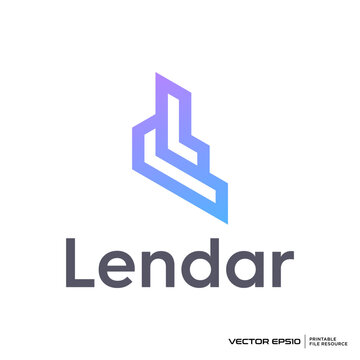 Abstract L logo vector illustration