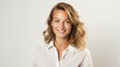 © Wanderson-oliveira - Woman, Agribusiness and Farming profession, smiling, white background,