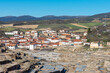 village of stone houses in the mountains of Spain