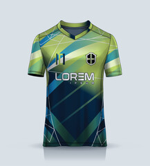 Wall Mural - Vector mock up background for sports jerseys, race jerseys, running shirts, jersey designs for sublimation