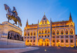 Parliament in Budapest at night, Hungary