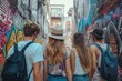 © Anastasiia - Group Of Young Adults Explores Urban Street Art