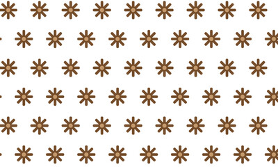 Poster - abstract seamless repeatable brown star pattern.