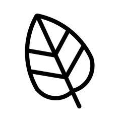 vector leaf line icon