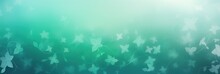 Emerald Soft Pastel Gradient Modern Background With A Thin Barely Noticeable Floral Ornament