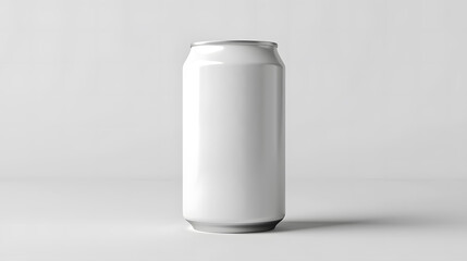 Wall Mural - Blank white soda can mockup with copy space