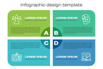 set line identification badge, front end development, online education and head puzzles strategy. bu