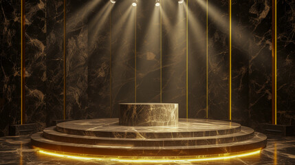 Wall Mural - light, stage, background, spotlight, empty, show