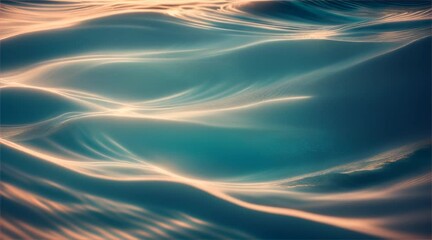 Wall Mural - Blue Wave Texture Design: An Abstract Background Illustration with Flowing Lines and Soft Motion