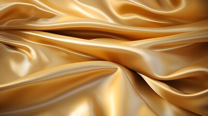 Wall Mural - Golden silk fabric cloth background texture
