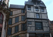Normandy half-timbered houses, typical of the streets of Rouen