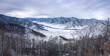 Landscapes of the Altai Mountains in January, Russia