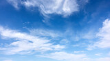 Fototapeta Uliczki - Blue sky with clouds on sunny day