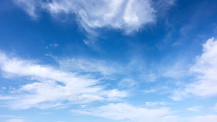 Wall Mural - blue sky with clouds on sunny day
