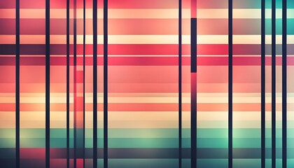 Wall Mural - Abstract colorful pixelated pattern with vertical stripes