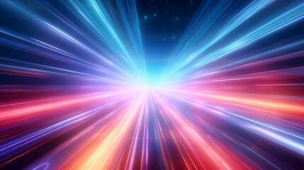 Poster - Futuristic linear light gradient abstract background, perfect for sci-fi themes.