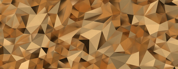 gold polygon geometric abstract background