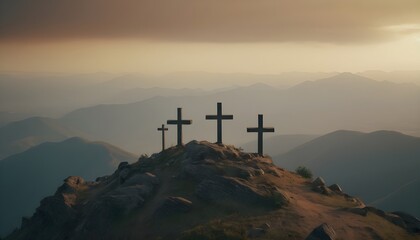 sunrise in the mountains