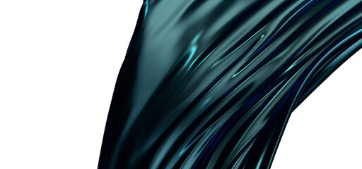 Poster - Dynamic Aquatic Motion: Abstract 3D Blue Wave Illustration for Dynamic Visuals