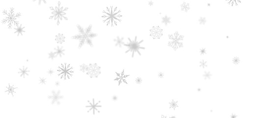Frosty Delight: Breathtaking 3D Illustration of Falling Christmas Snowflakes