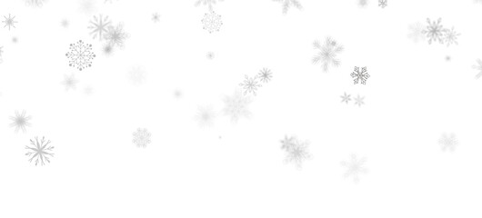 Poster - Gentle Snow Drift: Mind-Blowing 3D Illustration of Falling Holiday Snowflakes