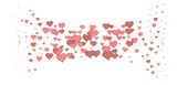Fototapeta Kwiaty - realistic isolated heart confetti on the transparent background for decoration and covering.