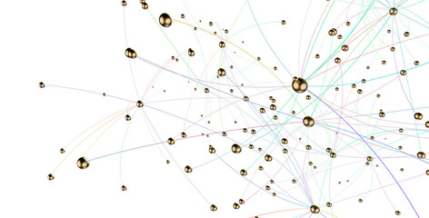 Fototapete - Concept of AI technology, Motion of digital data flow.