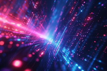 Poster - An abstract dynamic background symbolizing progress, future, dynamic, change, speed. Background image. Created with Generative AI technology