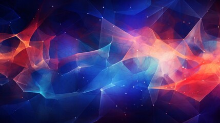 Poster - Vibrant abstract internet conceptual background with dynamic connectivity patterns
