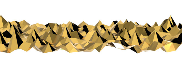 Poster - gold Abstract mosaic background, gold polygon background, abstract background