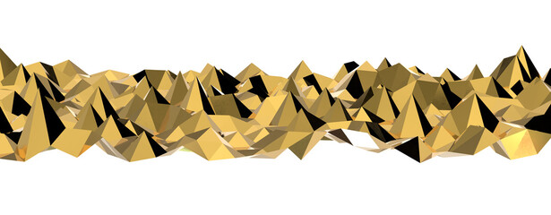 Poster - gold Abstract mosaic background, gold polygon background, abstract background