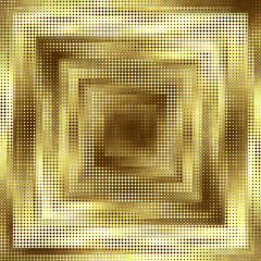 Poster - Seamless geometric vector pattern. Dots overlay style. Abstract background pixel art texture