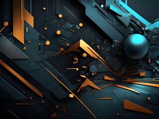 Poster - technology background with circuit Abstract technology background

