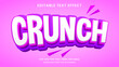 © hiznysyahril - Crunch food 3d editable text effect