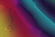 Vibrant strip rainbow colorful LGBTQ swirls, motley curves Motley-colored. Neon circle Art. Abstract Light wallpaper gradient pattern. Sexual orientation waves spirals background