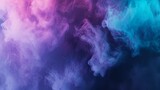 Fototapeta Konie - Abstract Purple Smoke Flames Transparent Texture