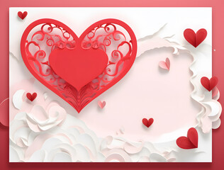 Wall Mural - valentine sale ad template