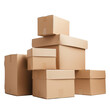 © Danny - cardboard box warehouse mockup, png file of isolated cutout object with shadow on transparent background.