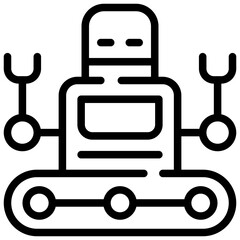 Sticker - Robot Space Icon