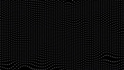 Aufkleber - Animated abstract technology black background random dots and grid 4K. Random dots