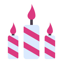 Wall Mural - birthday candle icon