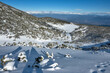 Winter view of Pirin Mountain near Bezbog Peak, Bulgaria