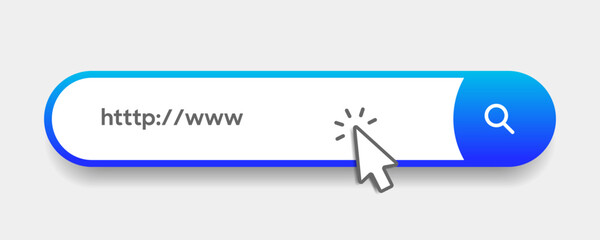 Poster - Search Bar with suggestions for UI UX design and web site. Search Address and navigation bar icon. Collection of search form templates for websites. Search engine web browser window template.